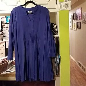 Old Navy long sleeve blue dress